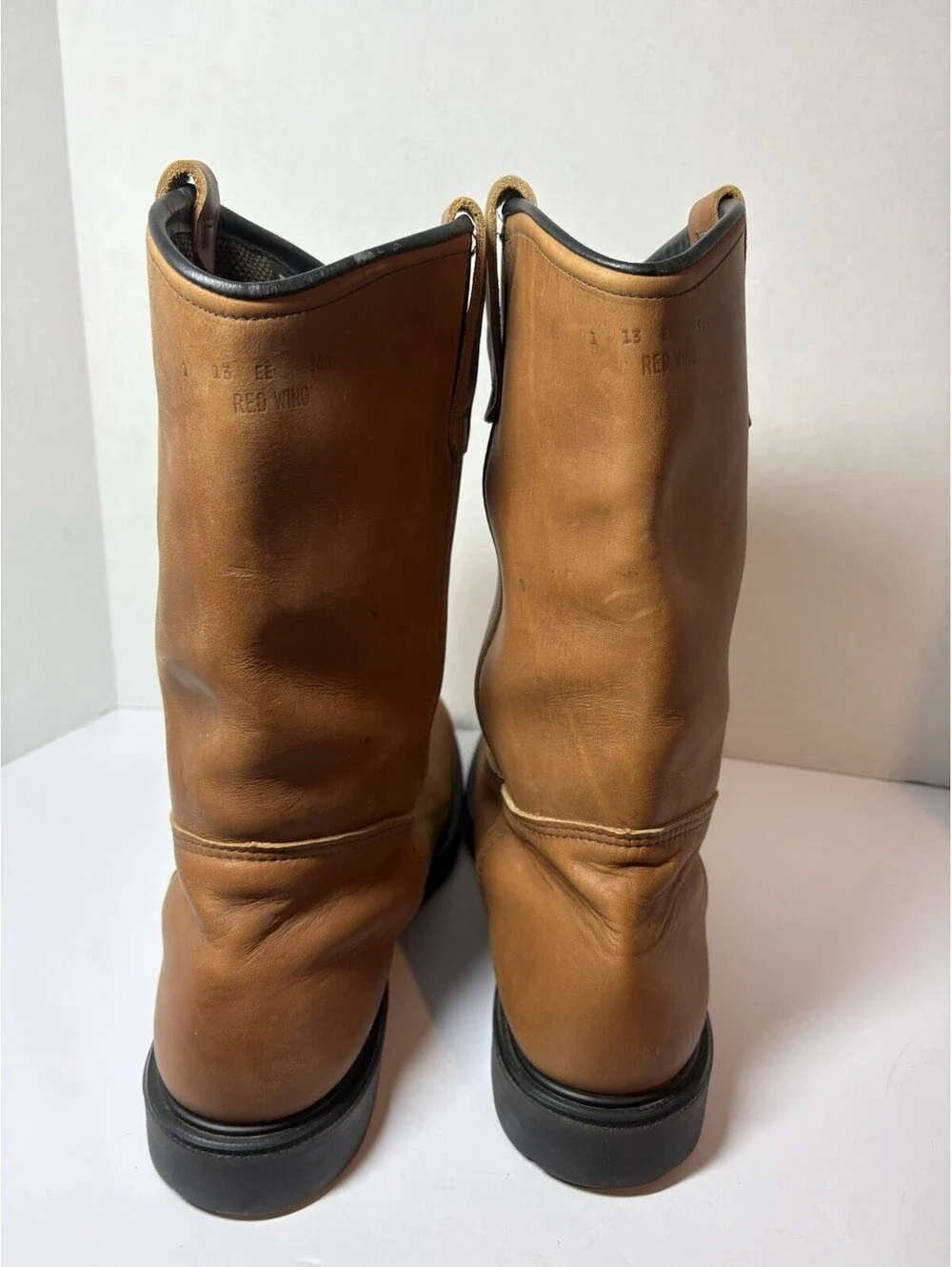 Red Wing 1105 Pecos Men’s Size 13 EE Brown Leather Soft Toe Pull On Work Boots.